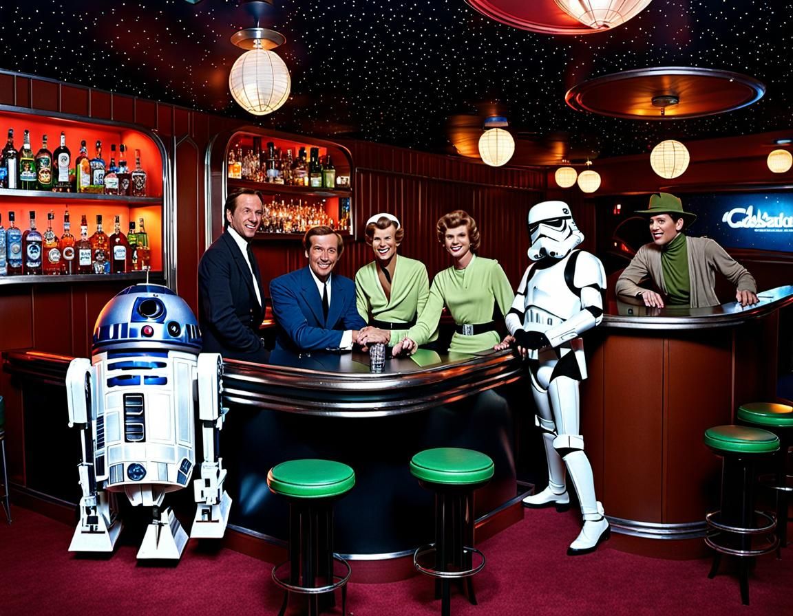 The Jetsons Meet Star Wars in Casablanca Bar