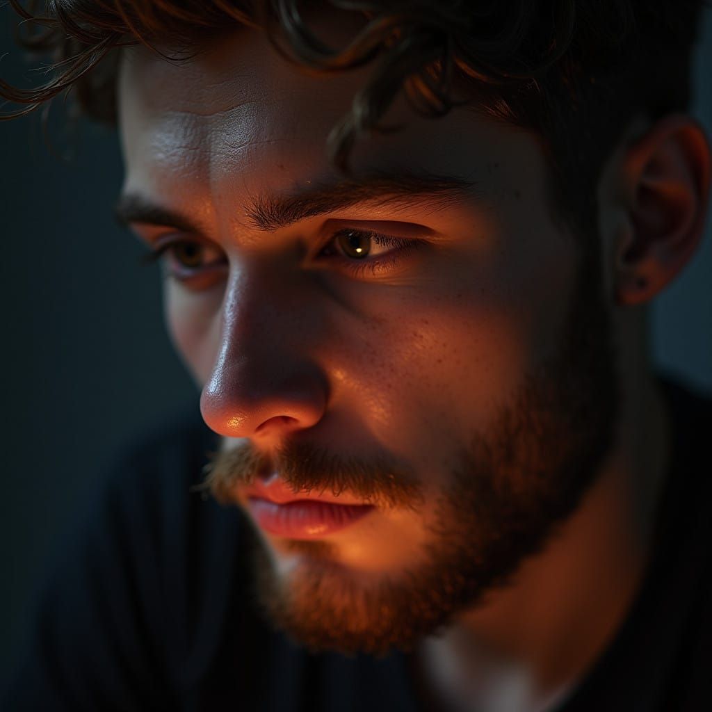 Hyper-Realistic Portrait of a Glassblower