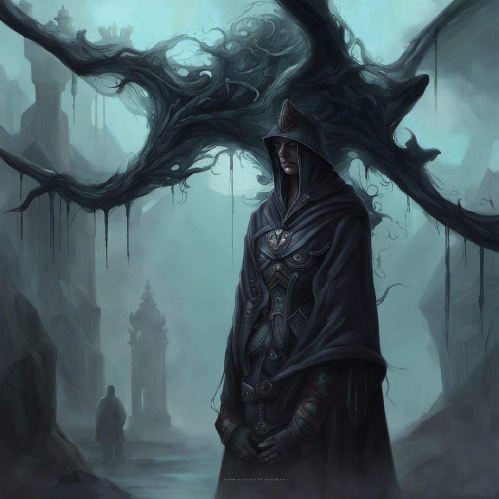 Guardian of Phantasmal Manor in Hyperrealistic Style