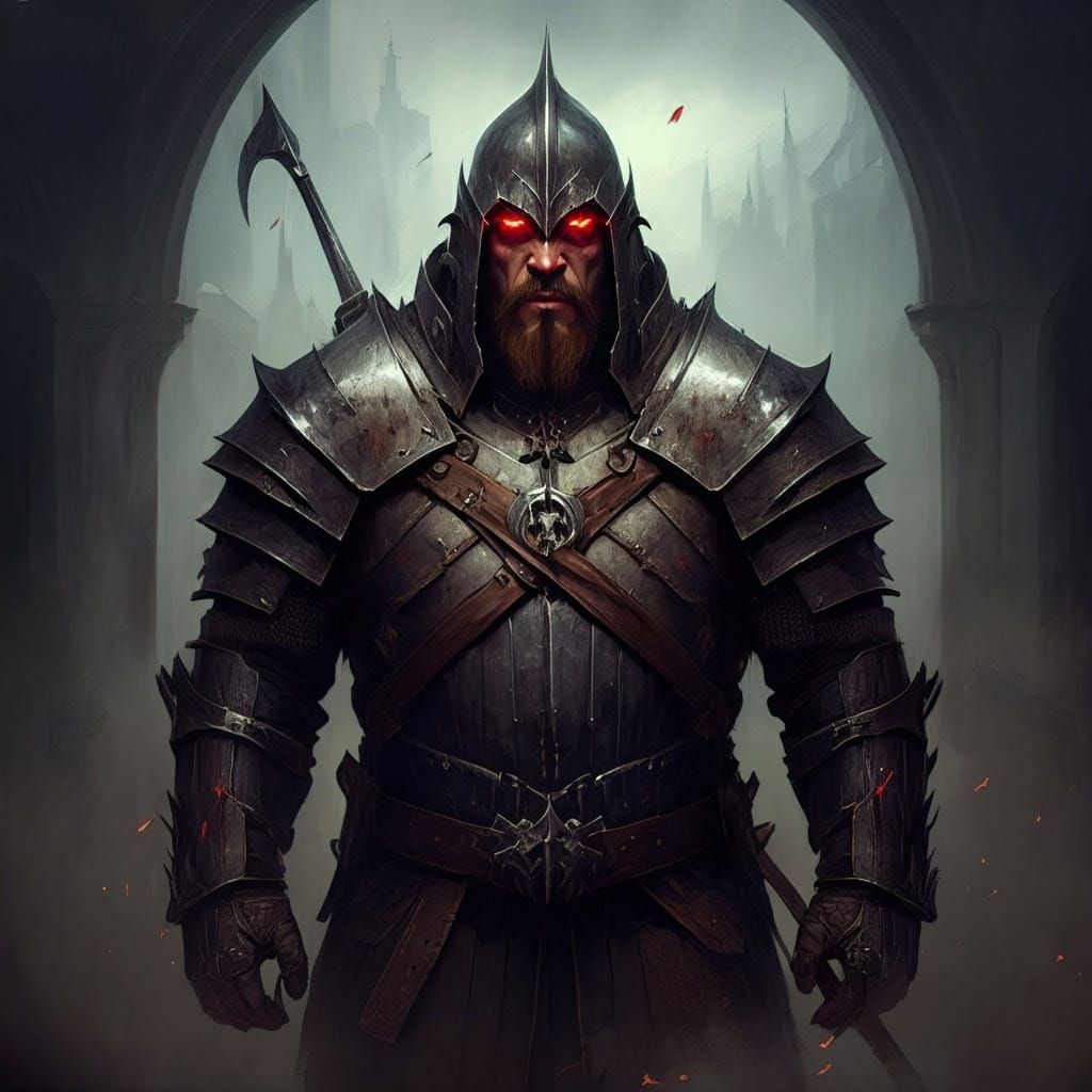 Grimdark Landscape in Oil Painting Style