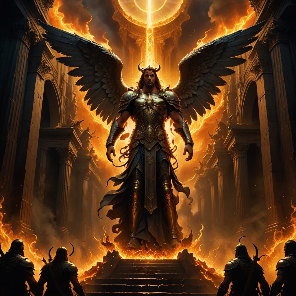 Epic Angel of Judgment in Heavenly Splendor