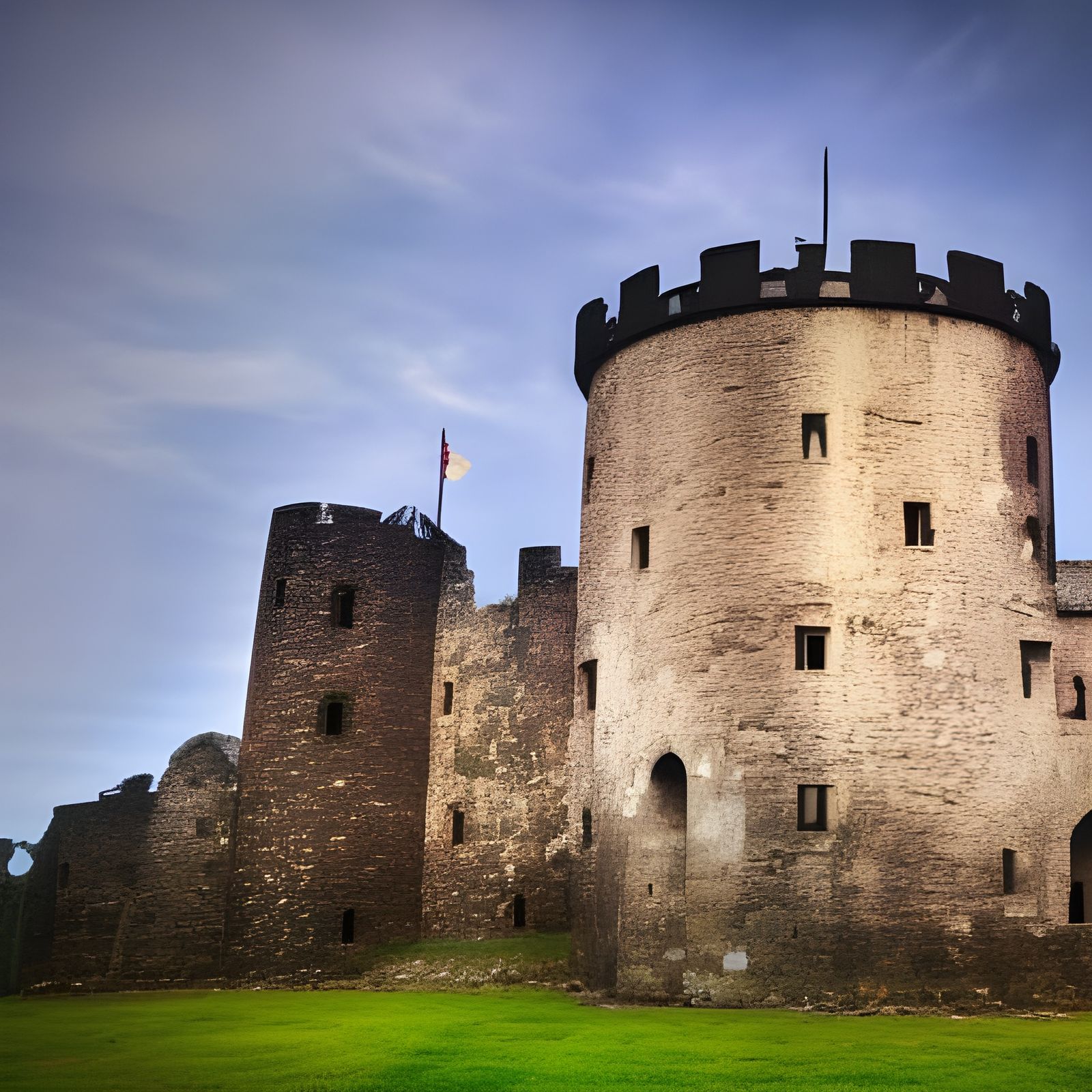 Vibrant Old Castle: Cinematic Film Photography