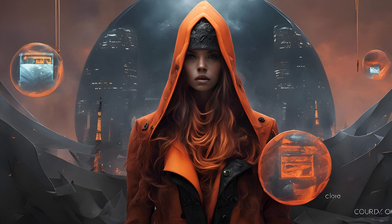 Luminous Neon Orange Color