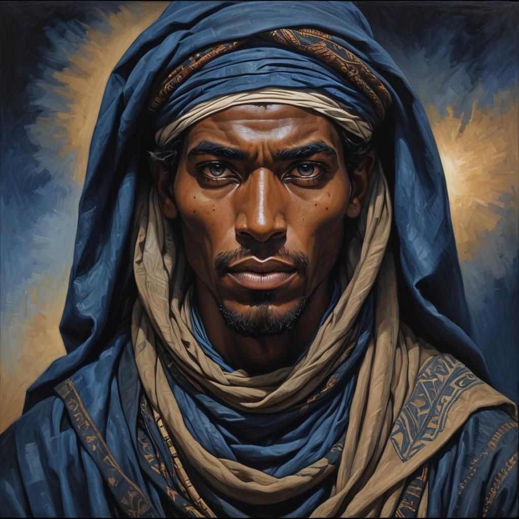 Blue people of the Sahara