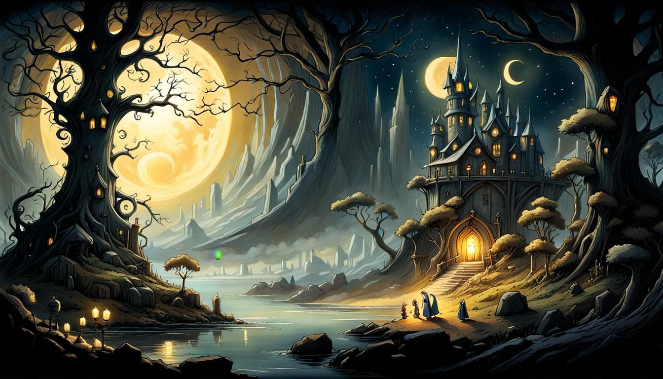 Epic Fantasy Masterpiece with Deep 3D Shading