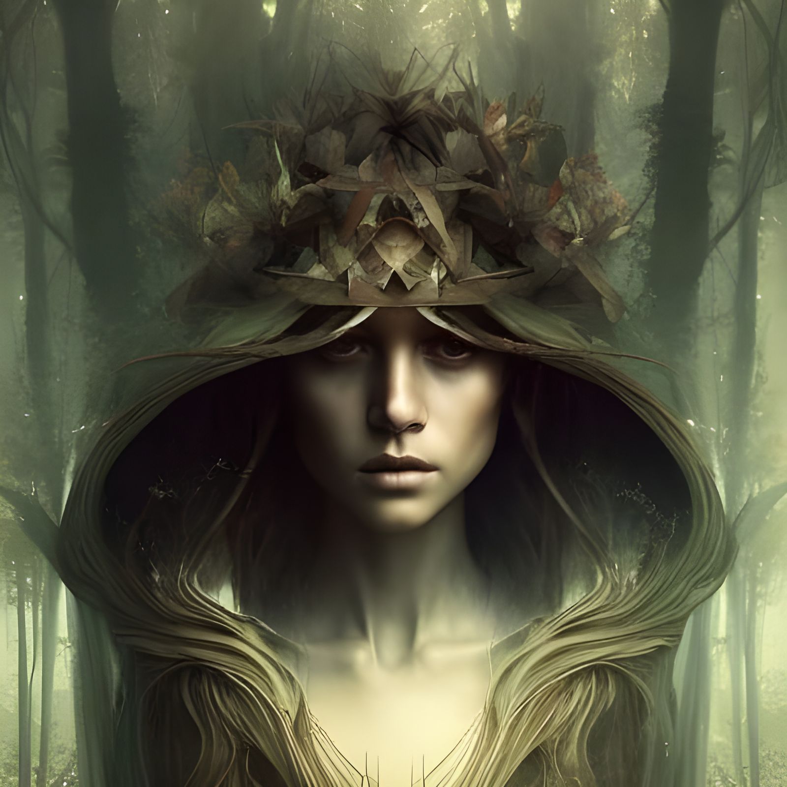 Enchanting Elf in a Detailed Forest