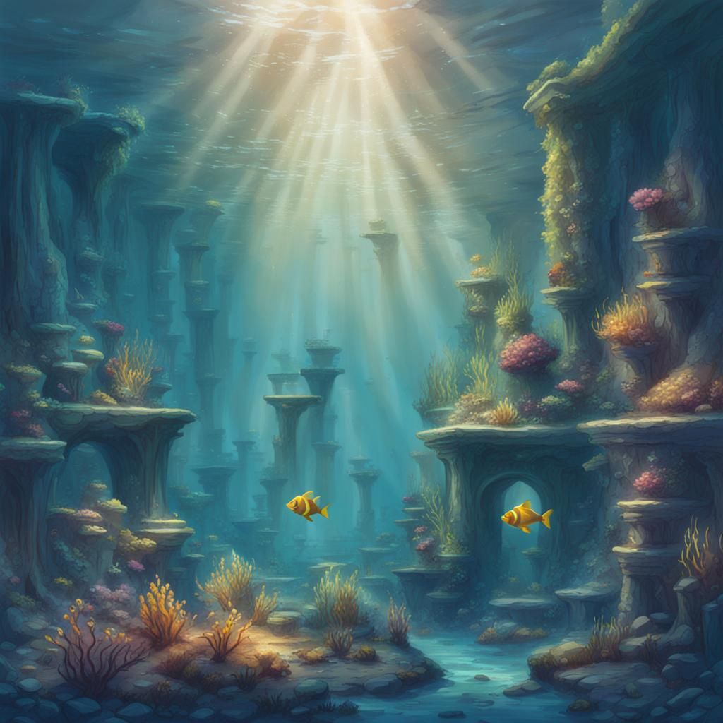 AI Generated Underwater Environment Visualization