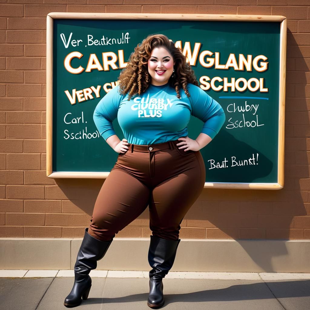 Curvy Teacher at Carl Wolfgang Art School