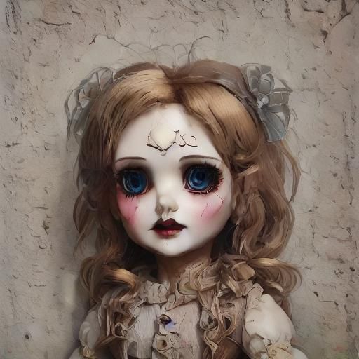 Chibi Kitten Playing with String