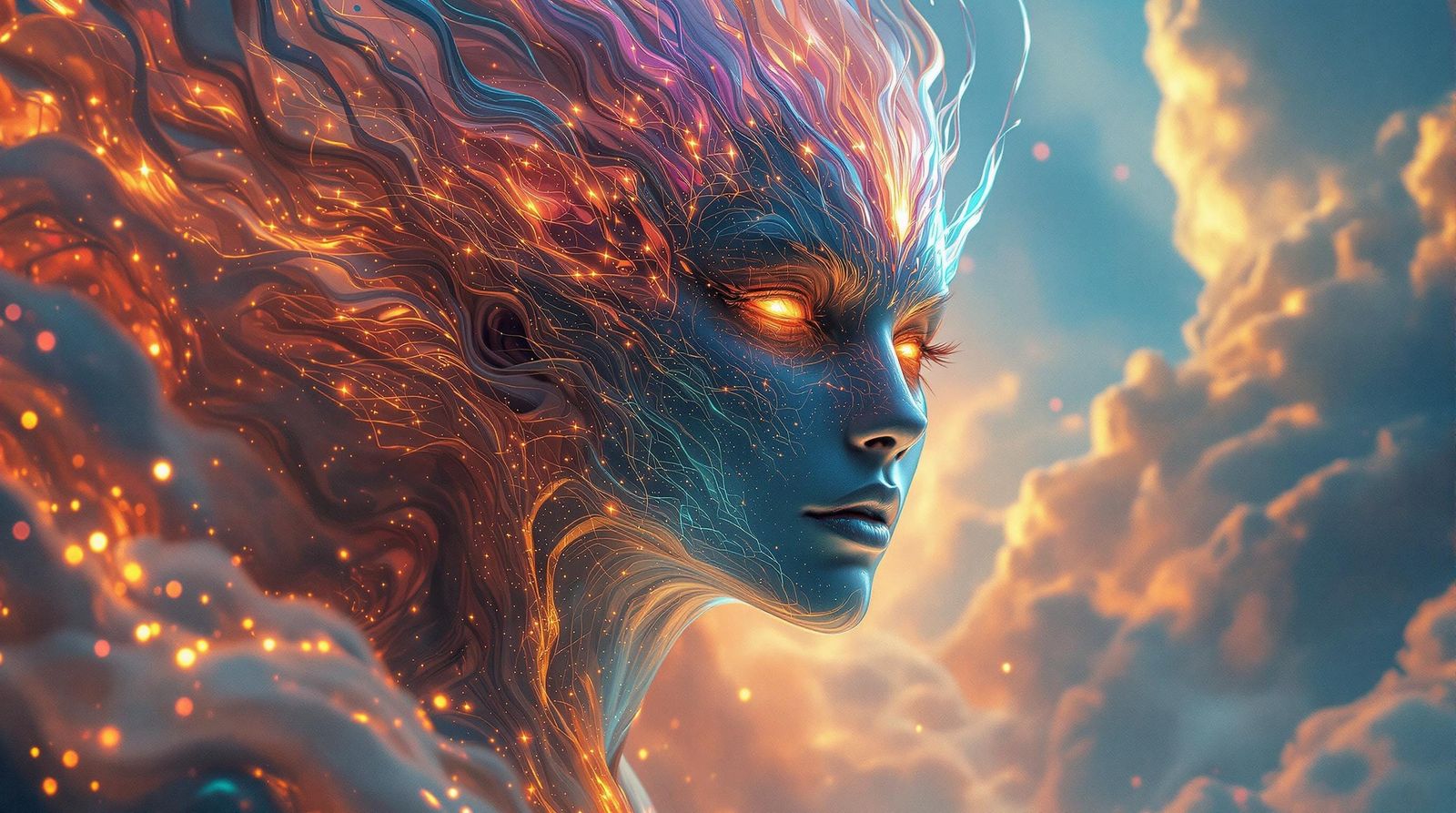 Ethereal Elemental in Radiant, Hyper-Realistic World
