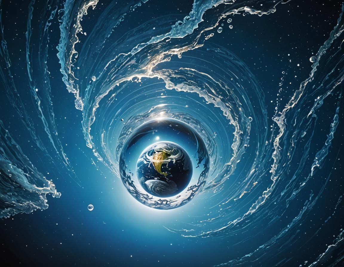 Crystal Sphere: Ocean Waves, Saturn, and Earth