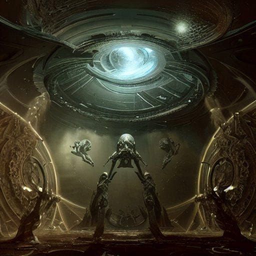 Pilgrim's Altar: AI-Generated Art