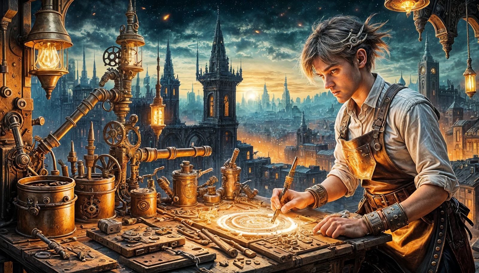 Steampunk Band of Honor in Post-Apocalyptic Noxalis