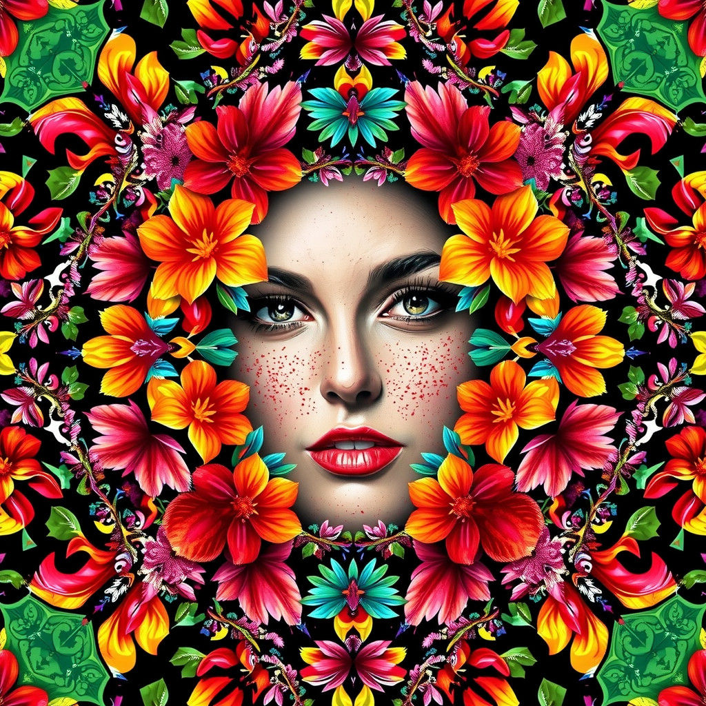 Australian Native Garden in Abstract Impressionistic Style