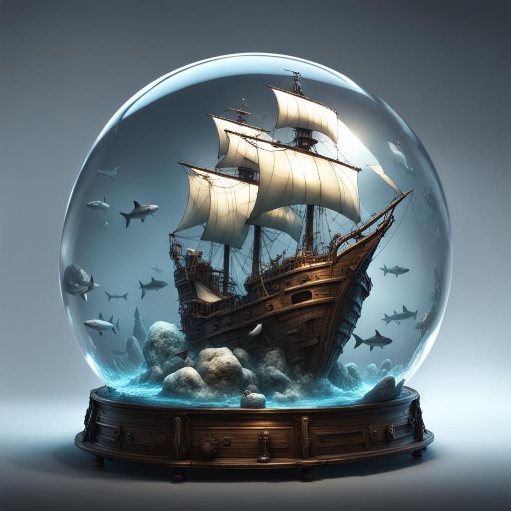 Ship in a magic orb (C)