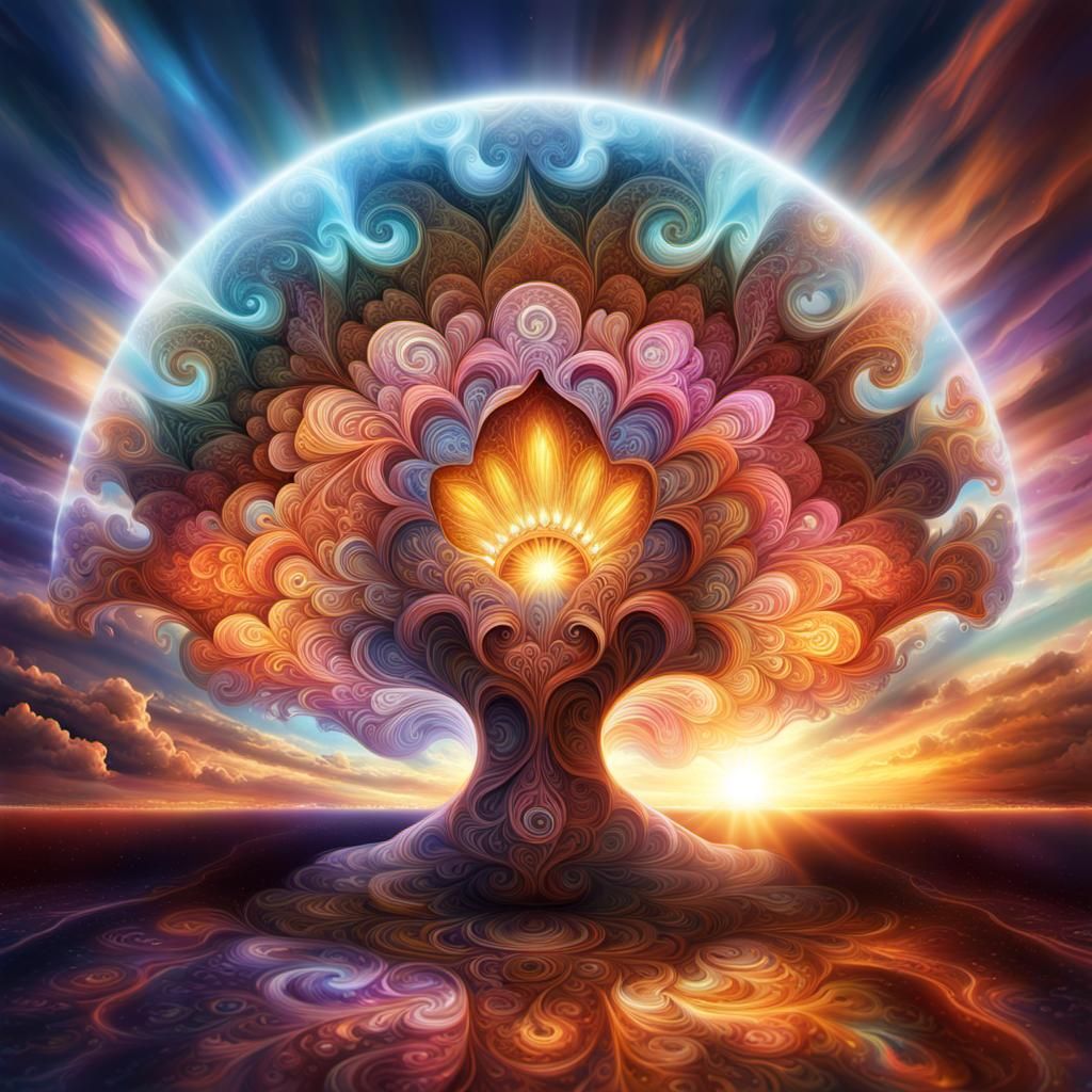 Divine Sunshine Breaks Through the Clouds