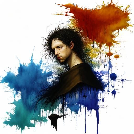 Abstract Painting in Cubist Dada Hyper-Realist Style