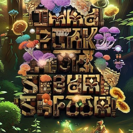 Lush Fairy Forest Glade in Hyperdetailed Digital Art