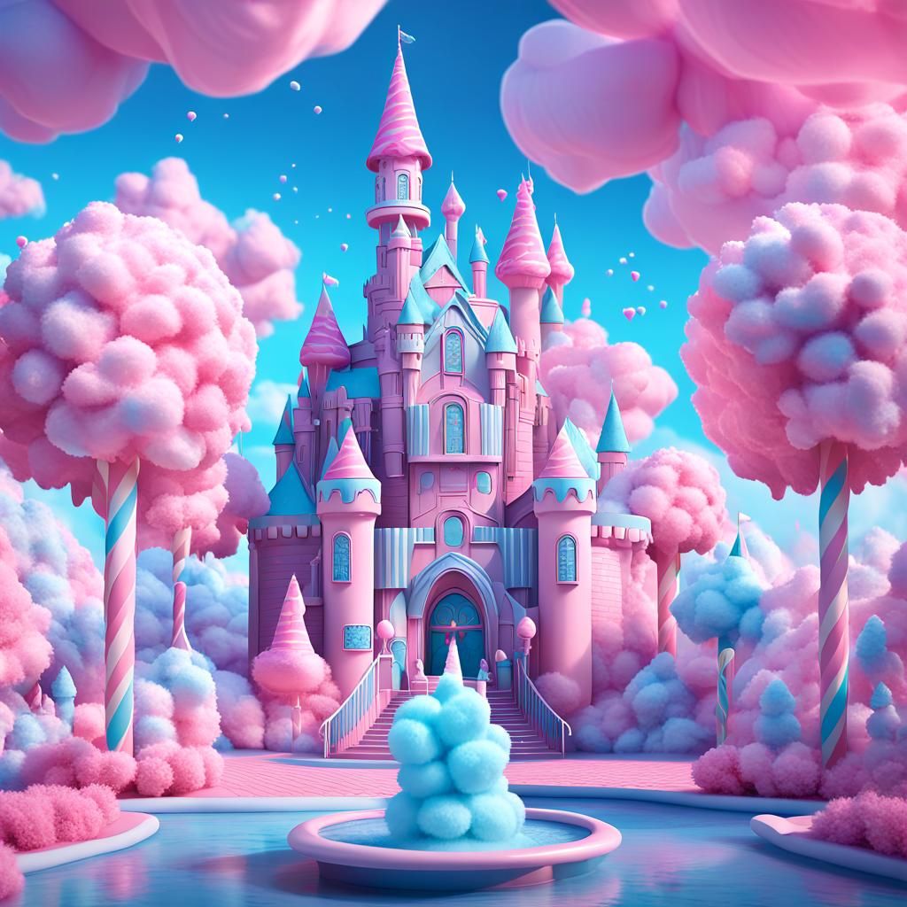 Cotton Candy Castle in a Candy Wonderland