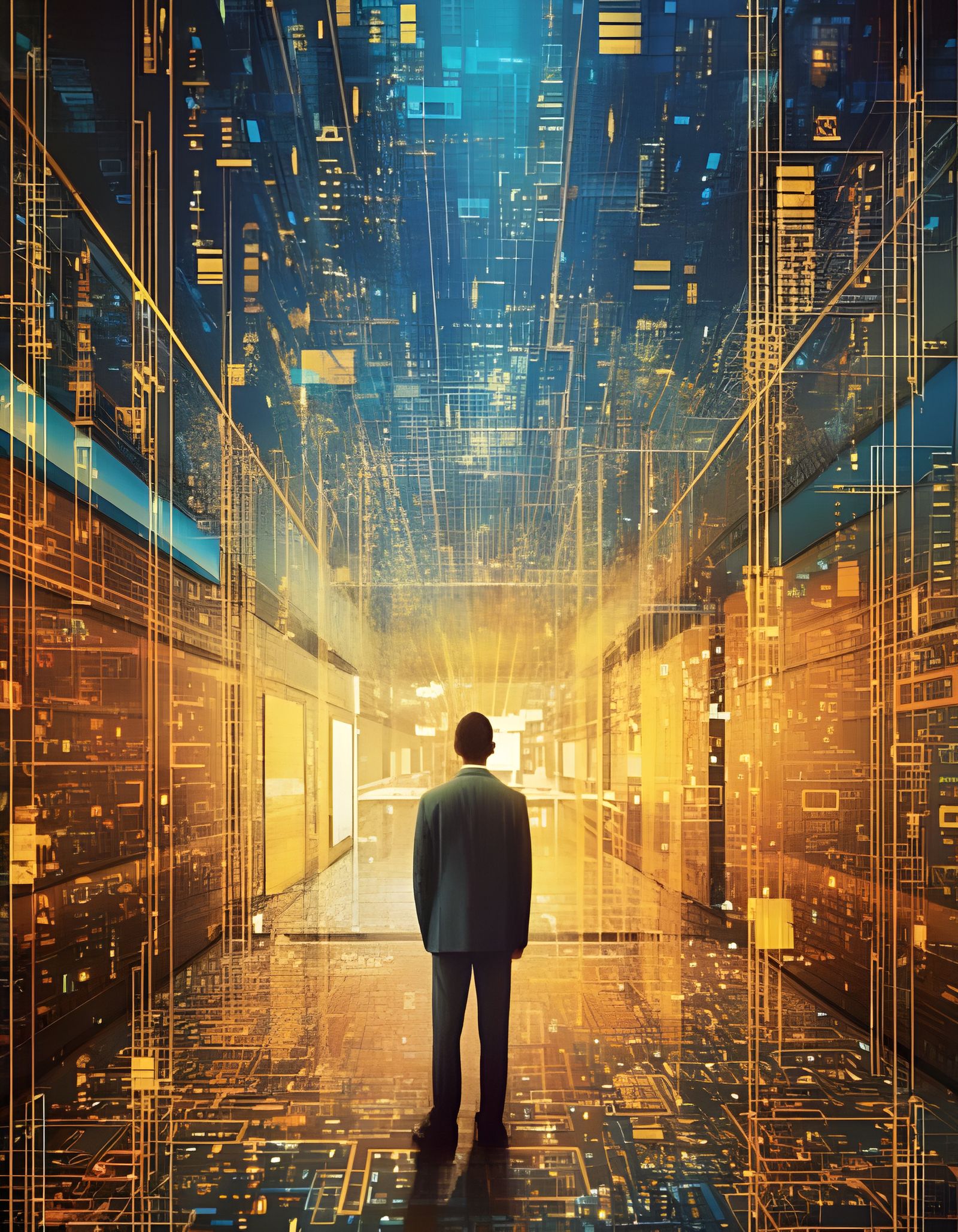 Futuristic Data Technology Visualization