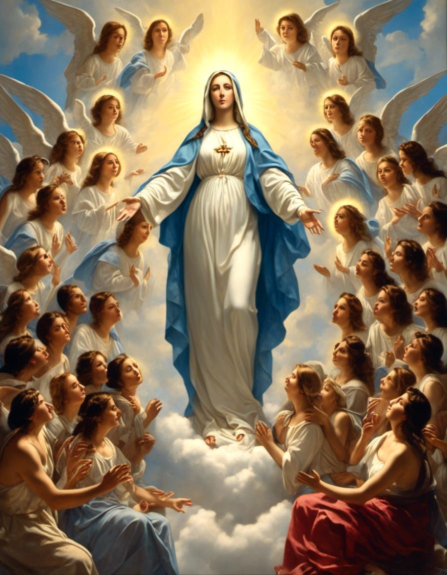 Virgin Mary Apparition Radiating Love