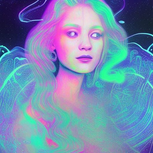 Cosmic Astral Poison: Holographic Illustration