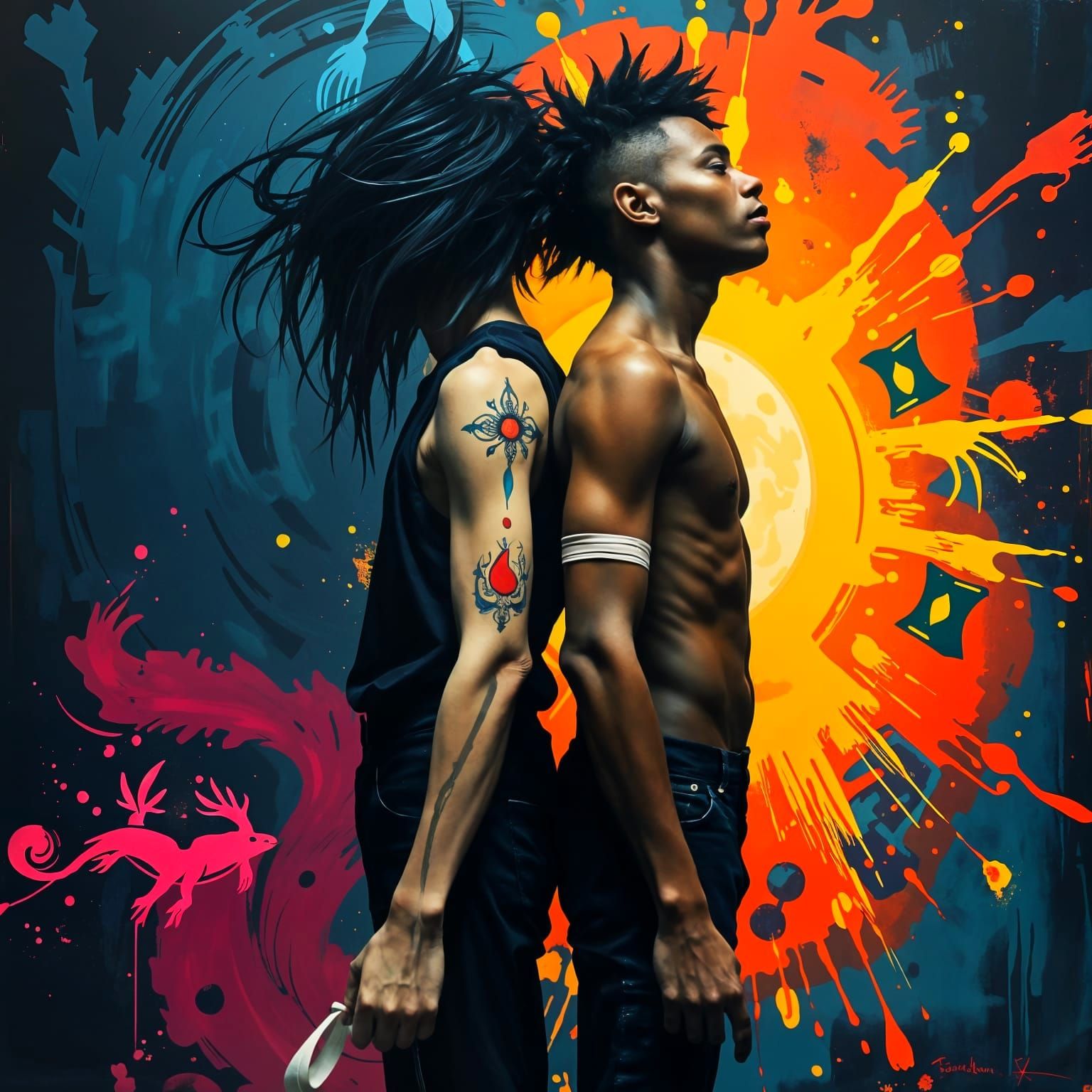 Cosmic Twins in Macabre Harmony