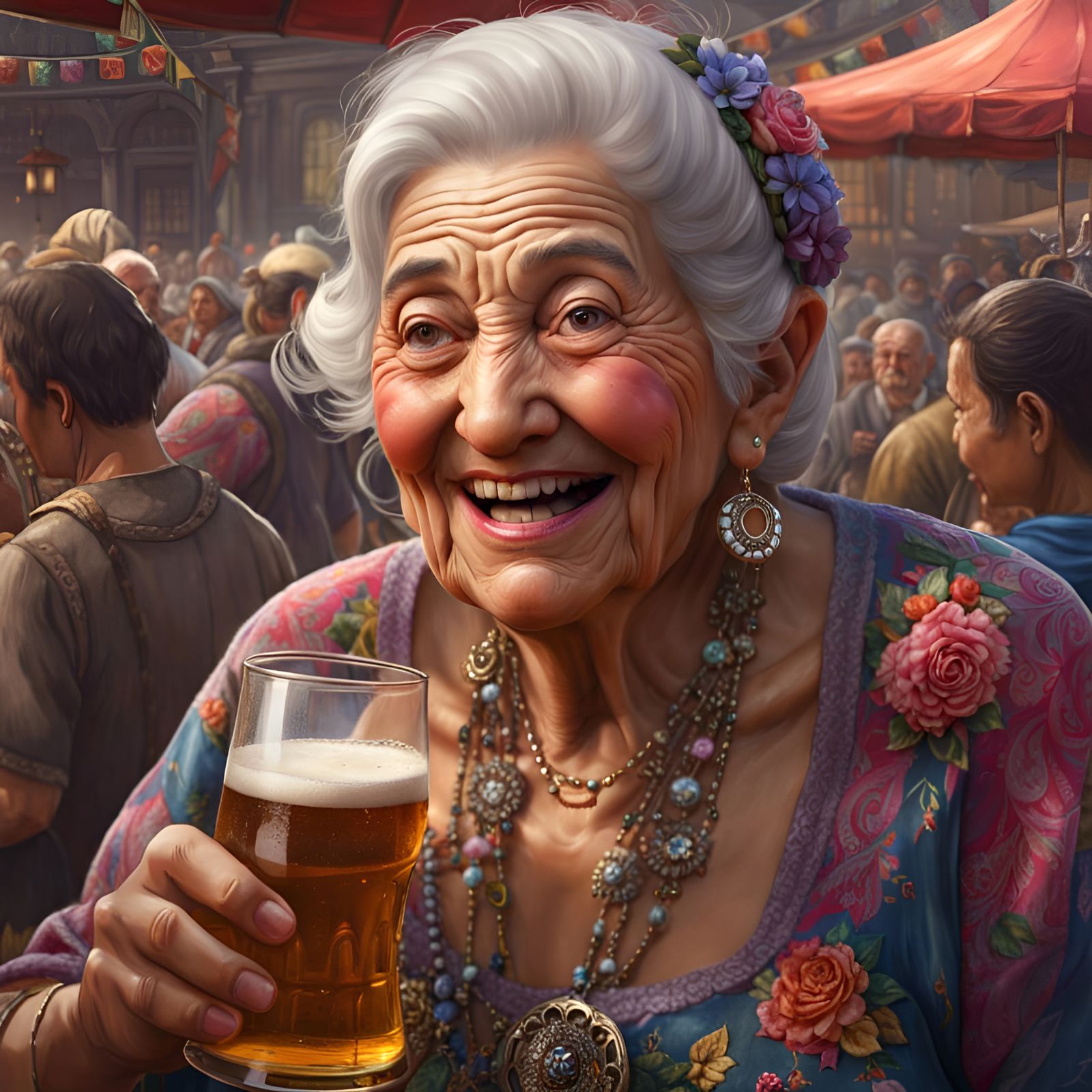 Cheerful Grandma