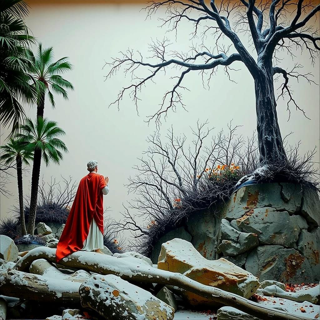 Hyperrealistic Sculpture With Dynamic Lighting