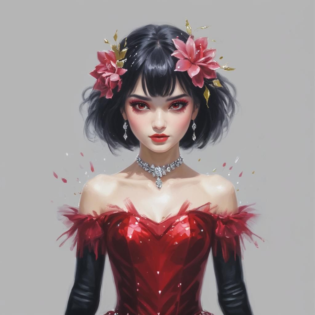 Abstract Pointillist Design with Dynamic Threads