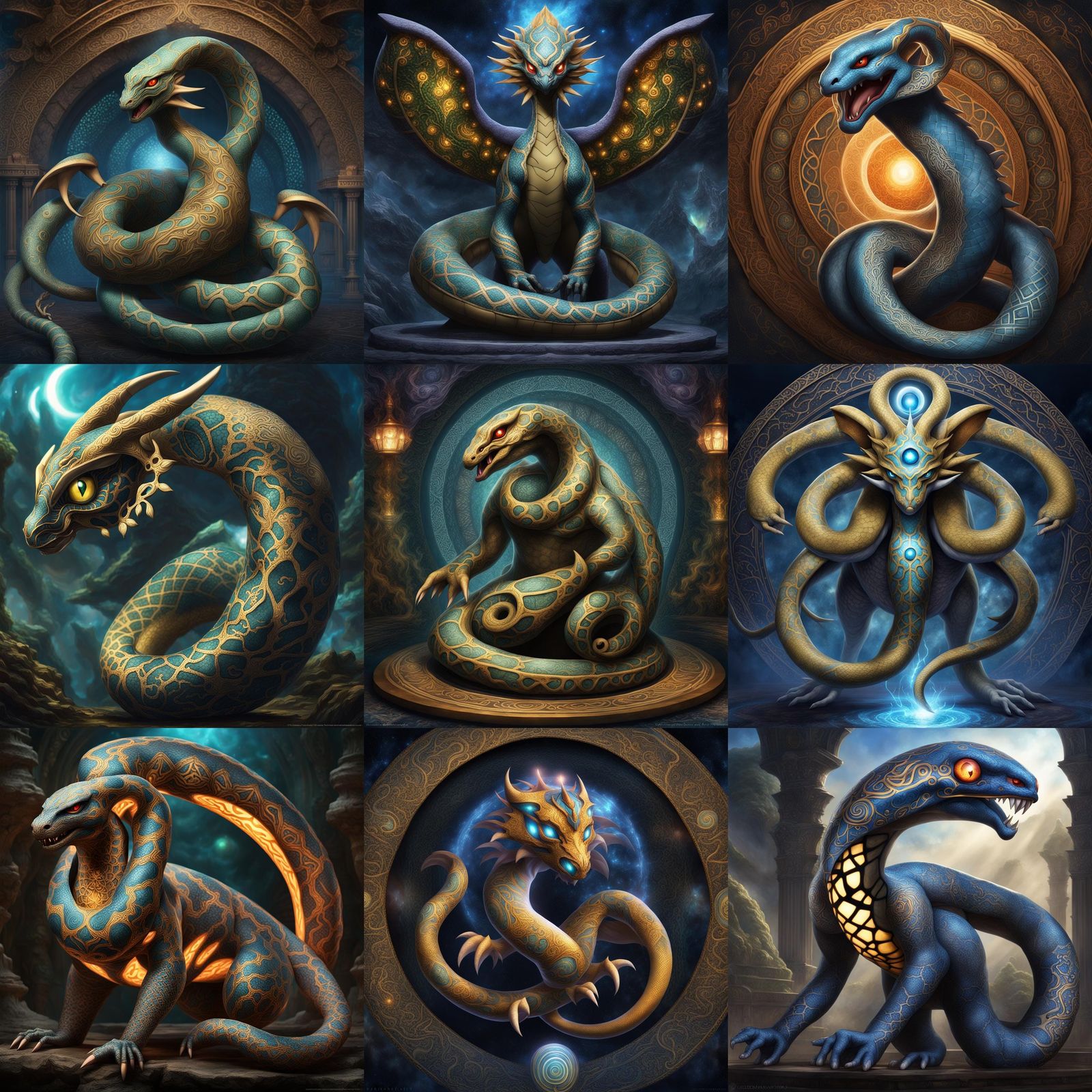 Majestic Divine Pokémon: Mahoragaian in Detailed Matte Paint...