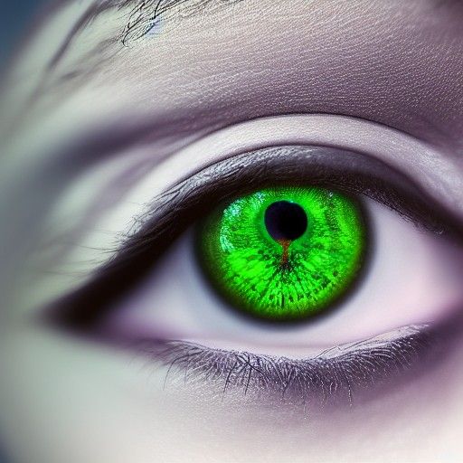 Princess with Cadmium Green Eyes in Fantasycore Style