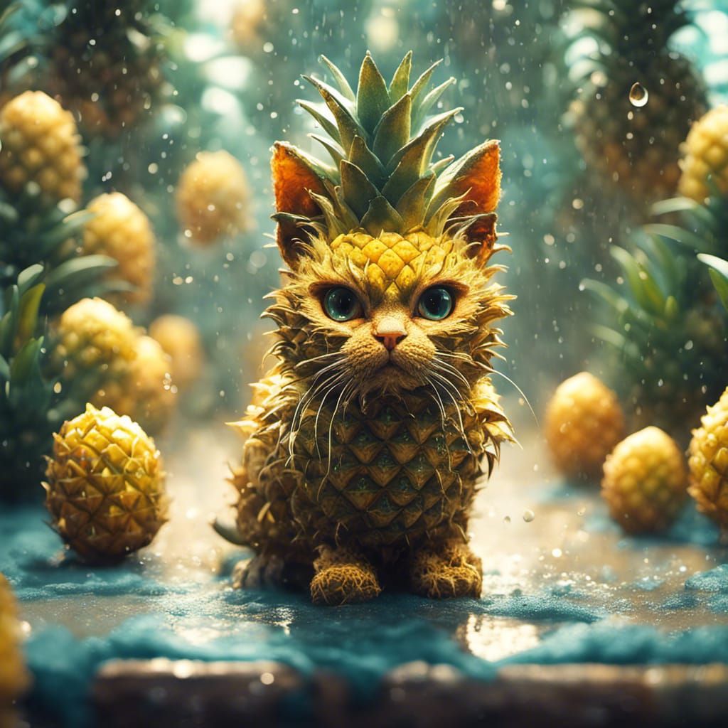 Pineapple kitty