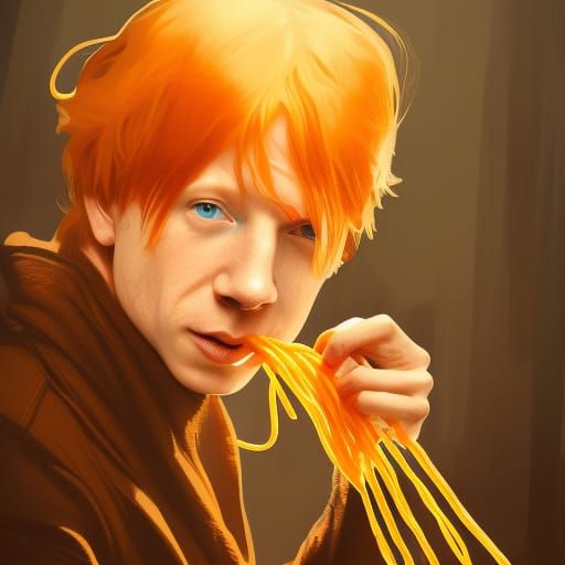 Ronald Weasley and Spaghetti: Artstation Portrait