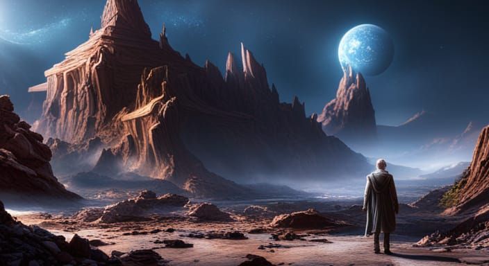 Dreamlike Space: Old Man in Heaven's Void