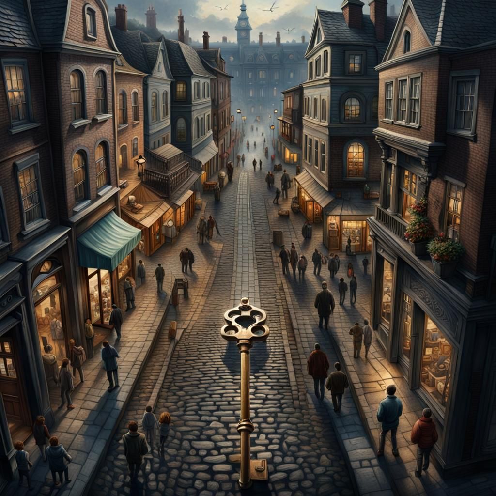 Giant Skeleton Key Dominates Town Square