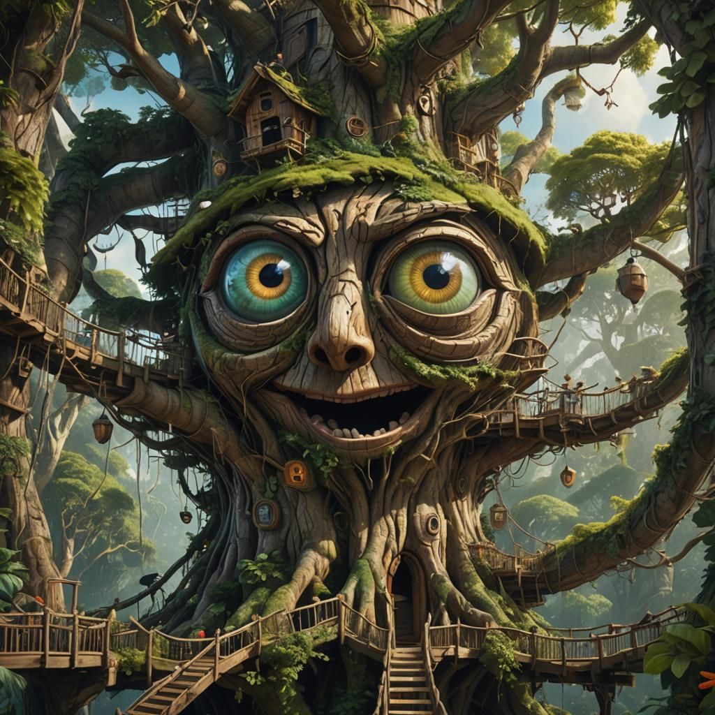 Wonky Tree house