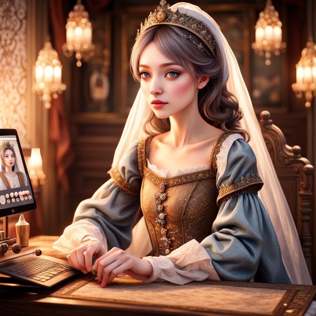 Princess's Medieval Make-Up Tutorial: Manhwa Style