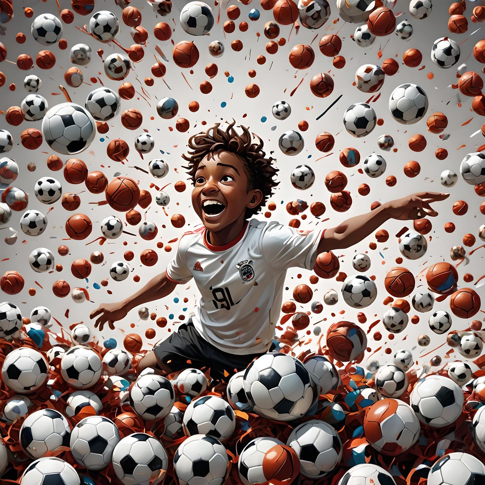 Soccer Boy: A Whimsical Illustrated Character