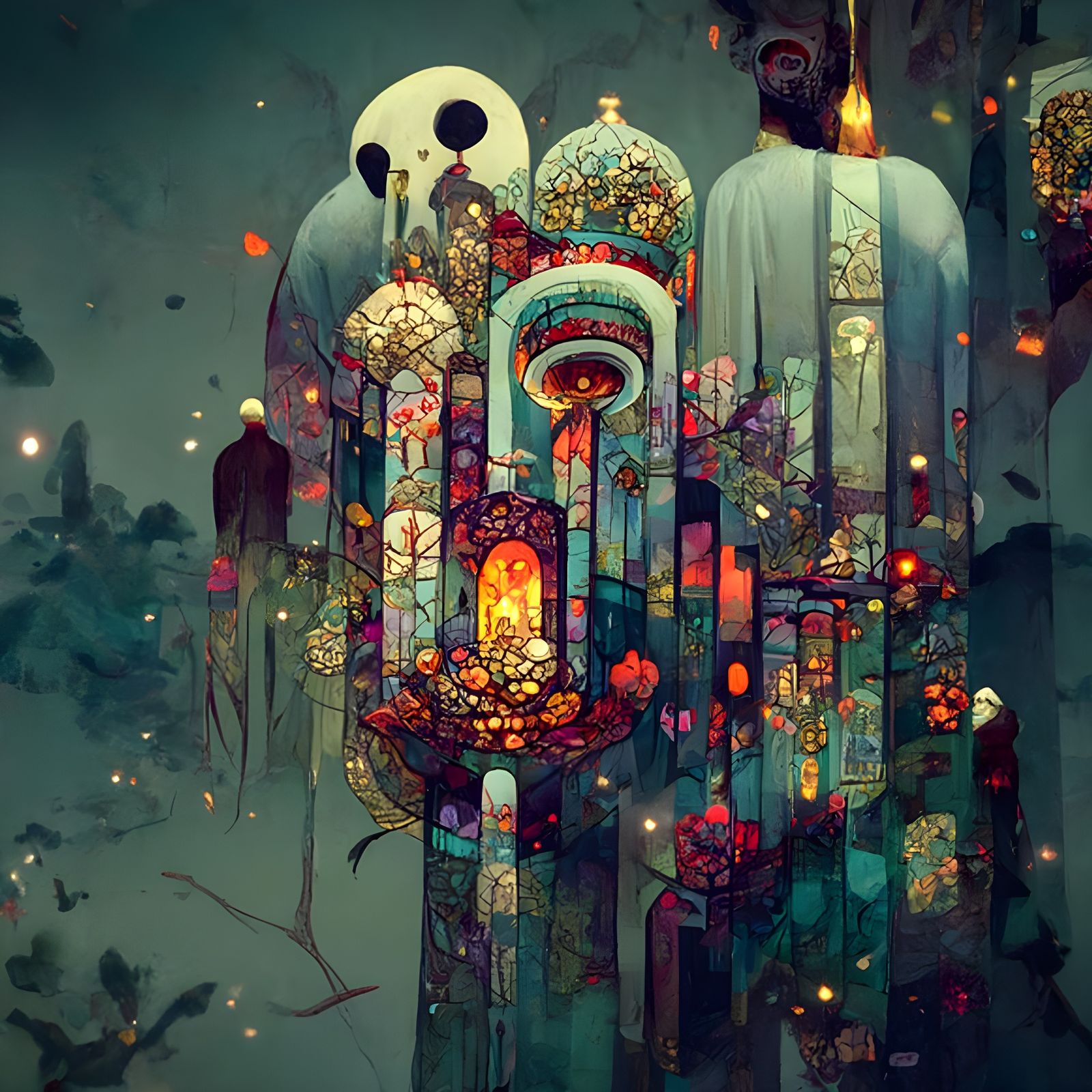 Enigmatic Esoteric Symbolism in Tiffany Style