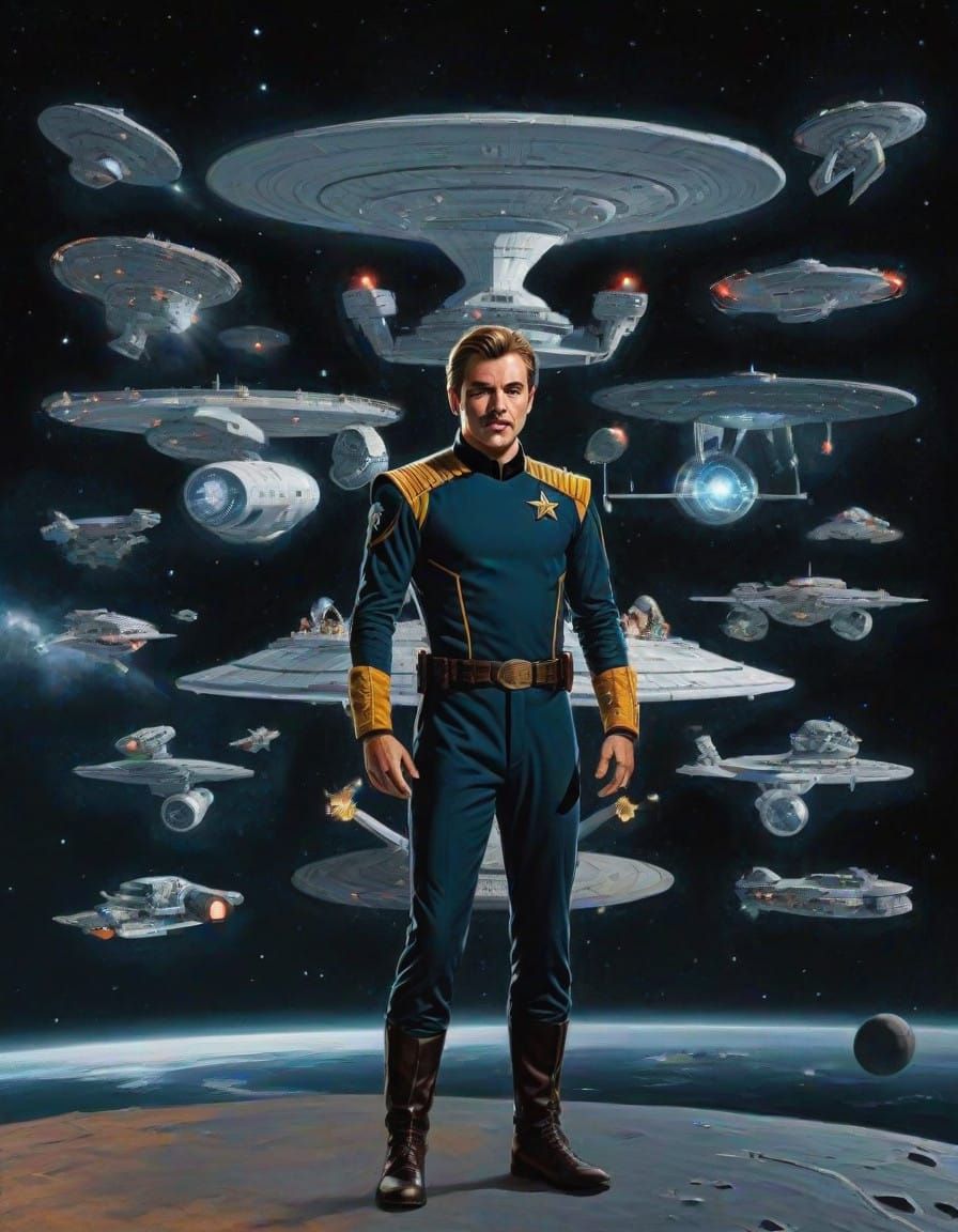 Celestial Bodies in the Night Sky