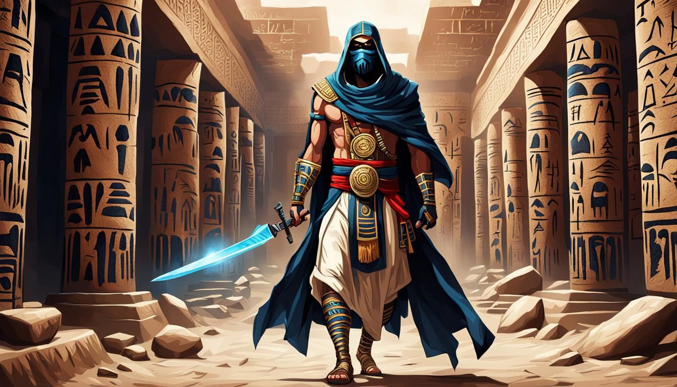Assassin in Deadly Hieroglyphs Disguise