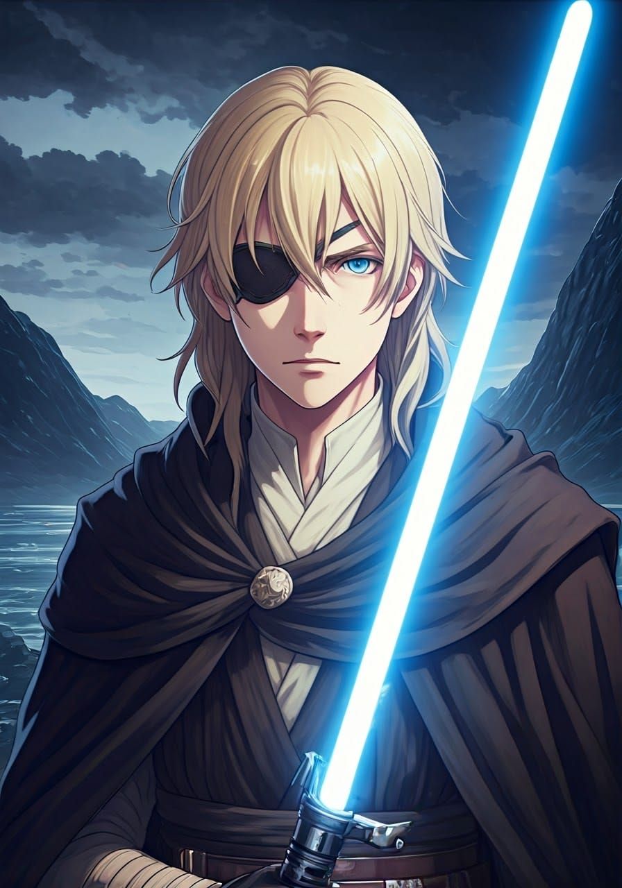 Dimitri as Jedi Knight in Anime Style
