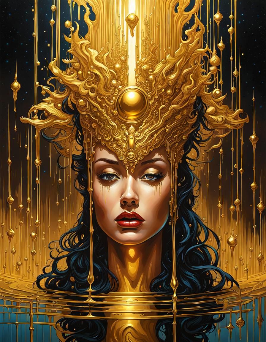 Stepping out of golden pool