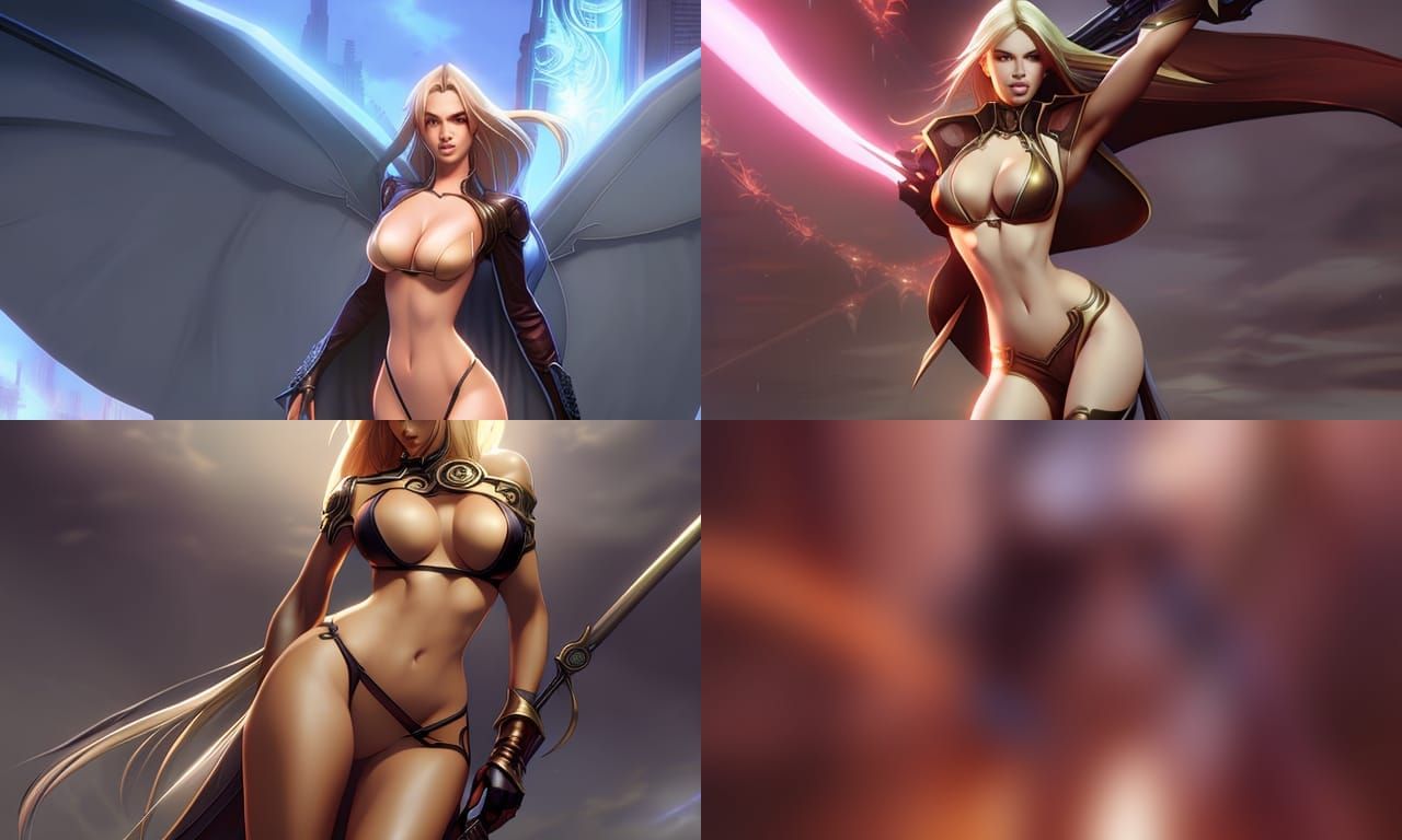 Aya Brea in Fantasy Pinup Style