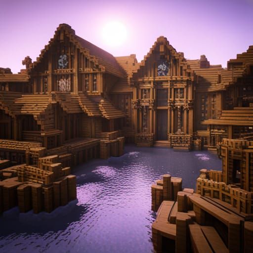 Minecraft Matte Painting in Unreal Engine 5