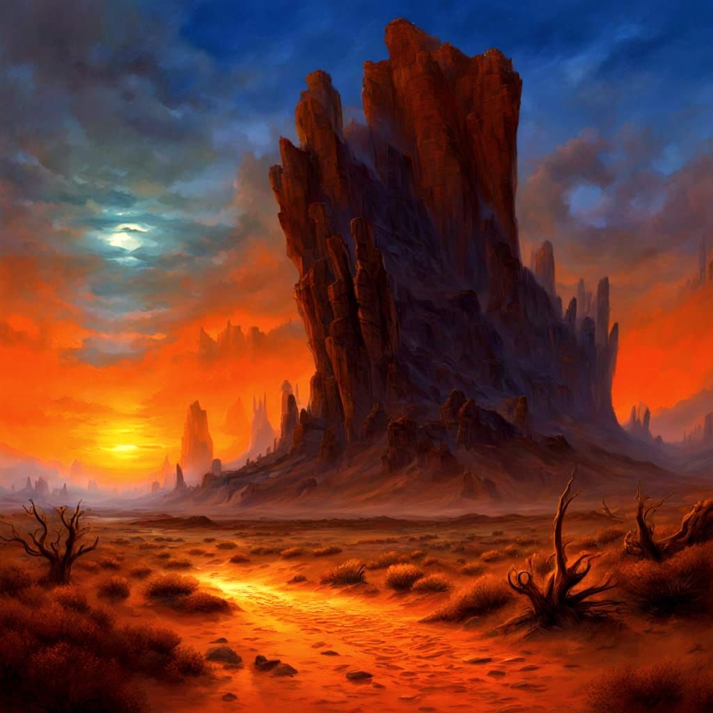 Strange Fantasy Desert Landscape K4