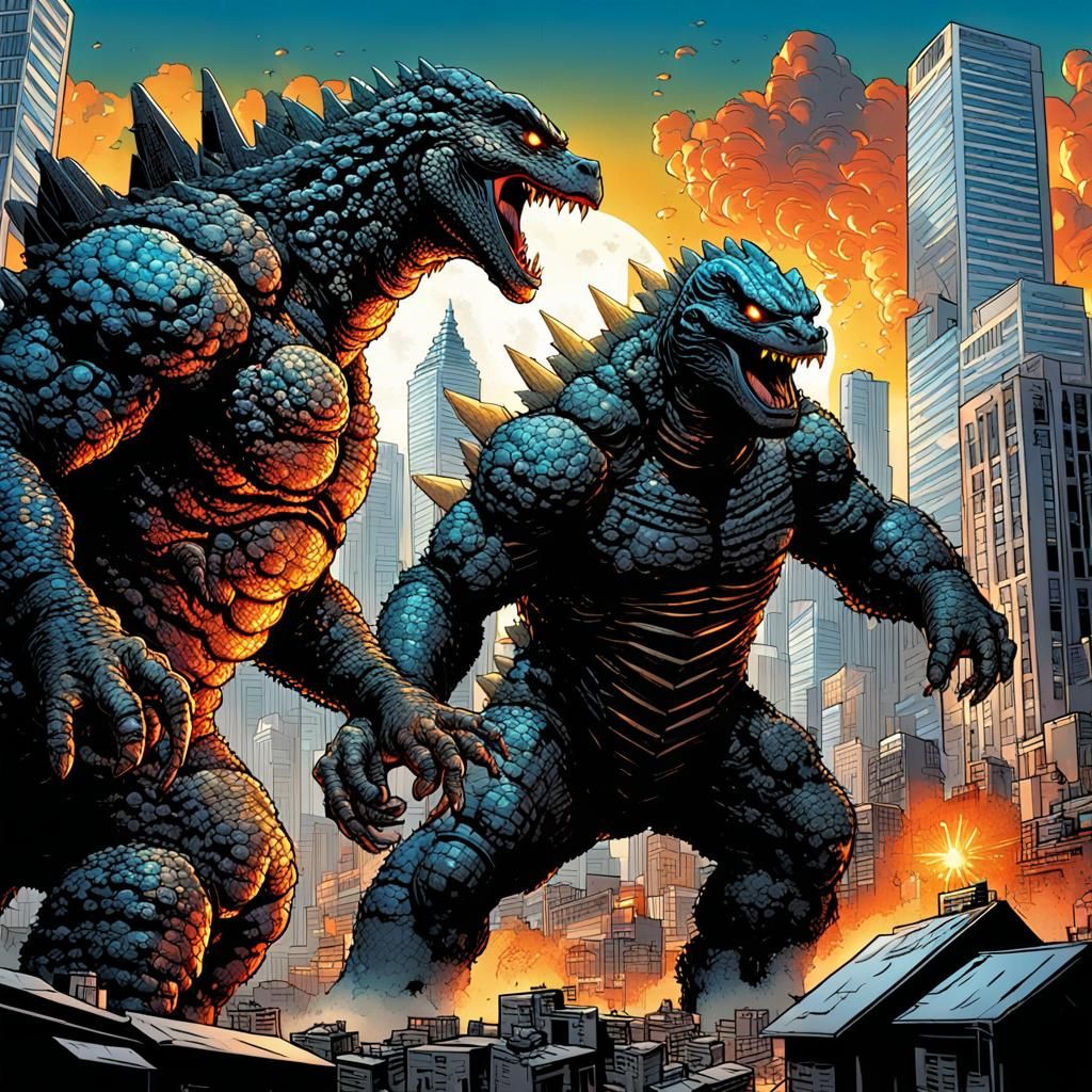 Godzilla vs. Pinocchio: Comic Book Showdown