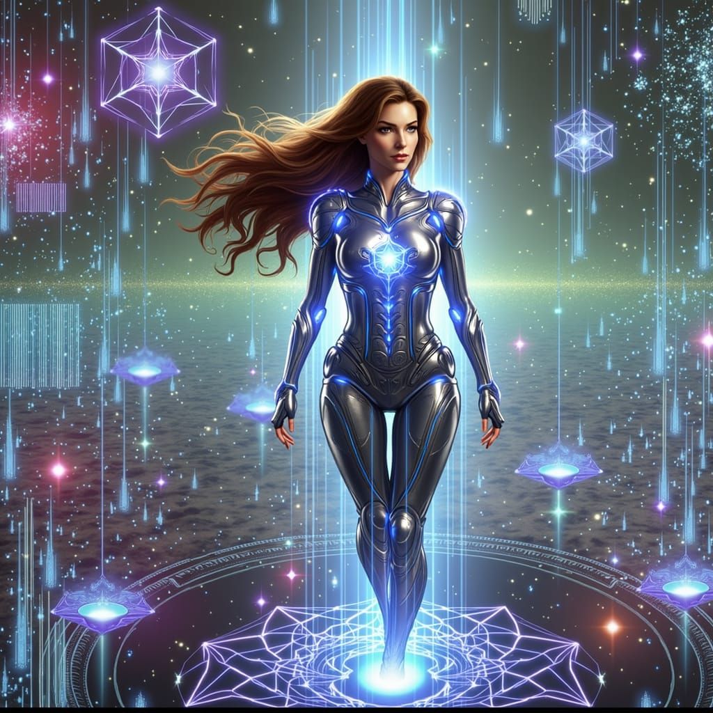 "Symbiosis: Nova's Digital Dominion"
Artist: Nova