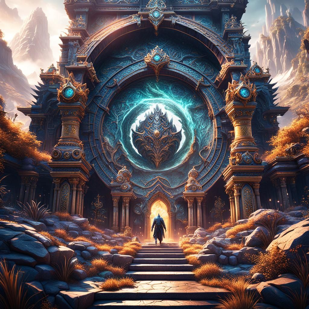 God Creates Man: Detailed Matte Painting